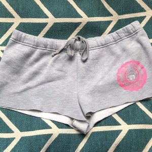 PINK sweatpant shorts